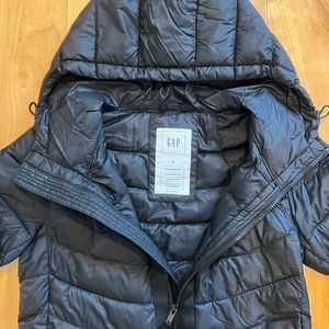 GAP Cold Control Black Waterproof Puffer Coat_Size S